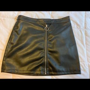 forever 21 leather skirt